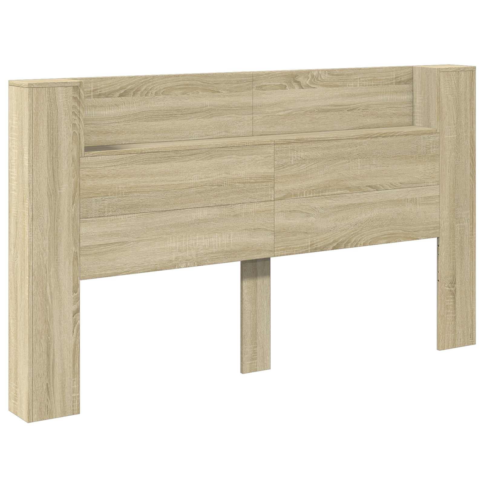 vidaXL Szafka z Wezgłowiem z LED z półką Sonoma 180 x 16,5 x 103,5 cm
