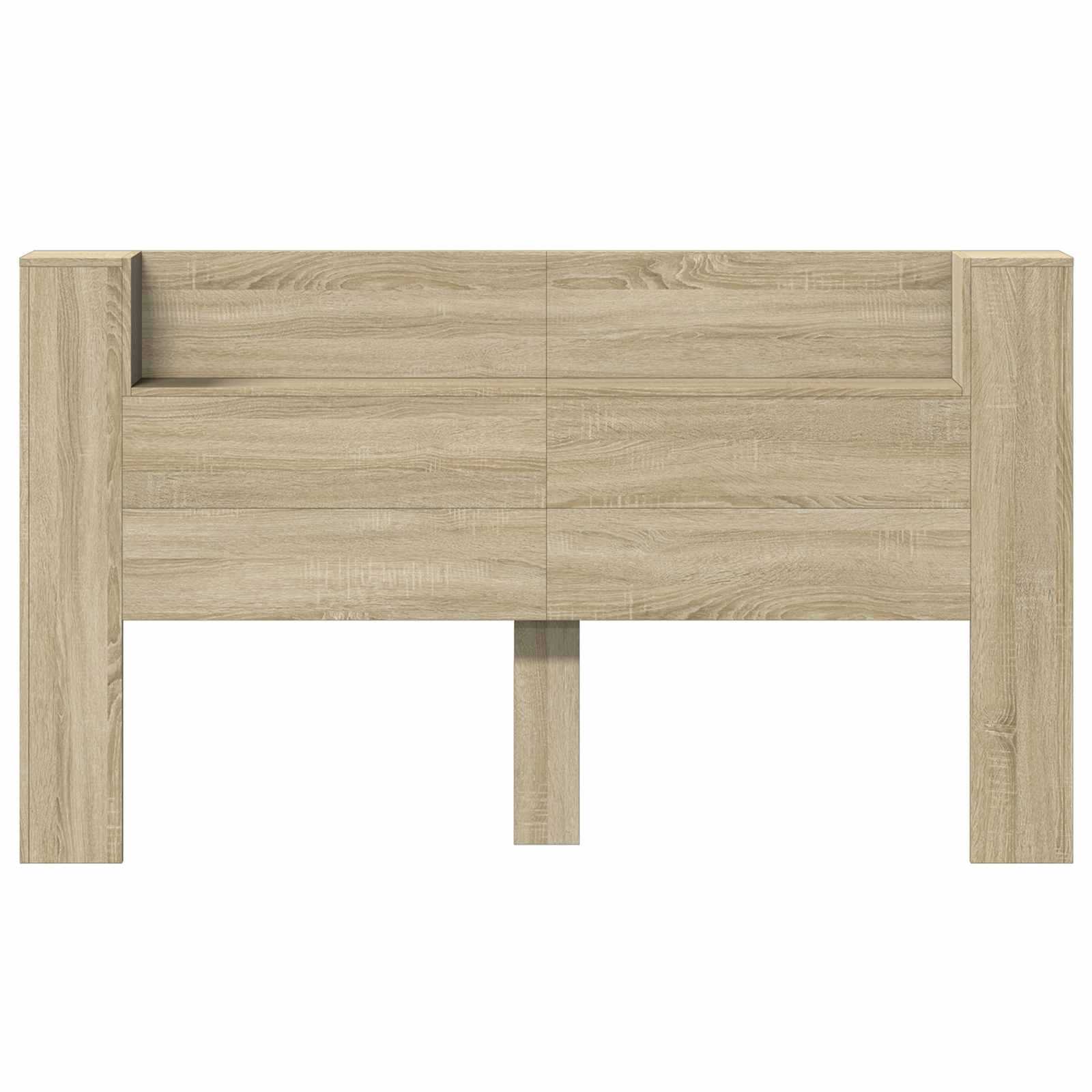 vidaXL Szafka z Wezgłowiem z LED z półką Sonoma 180 x 16,5 x 103,5 cm