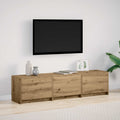 vidaXL Szafka pod telewizor z LED Dąb rzemieślniczy 165 x 34 x 40 cm