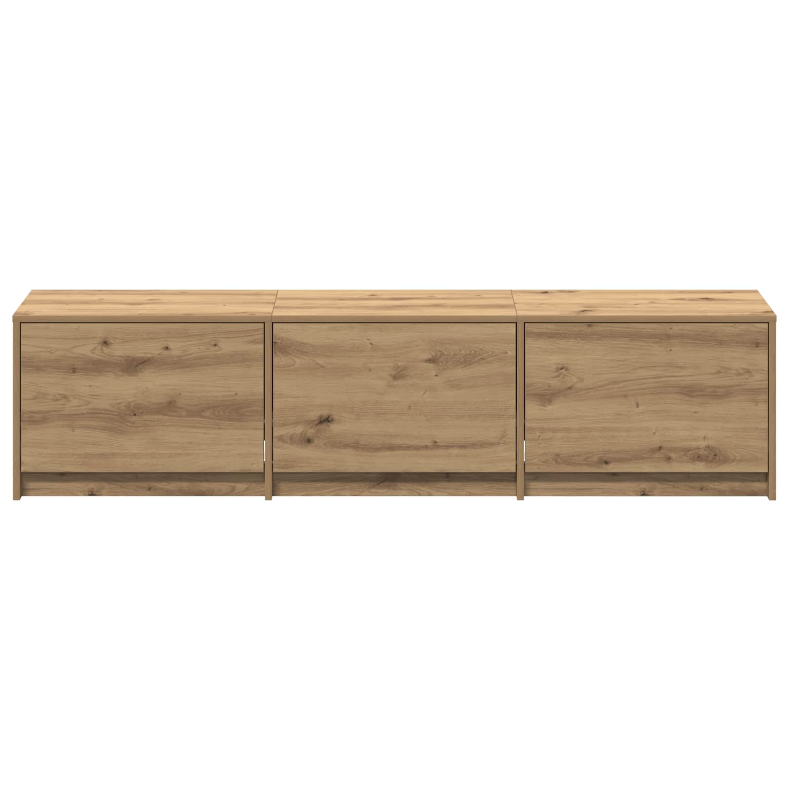 vidaXL Szafka pod telewizor z LED Dąb rzemieślniczy 165 x 34 x 40 cm