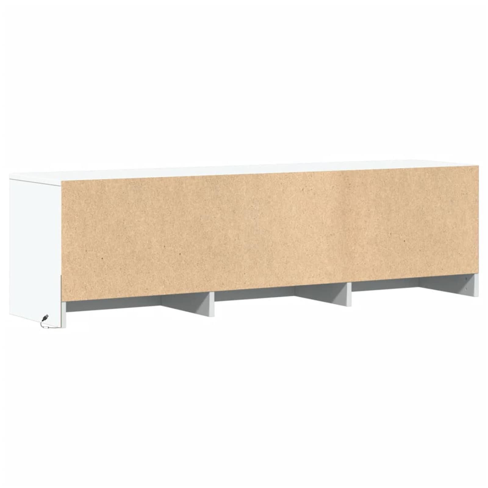vidaXL Szafka pod telewizor z LED z szufladą Biały 140 x 34 x 40 cm