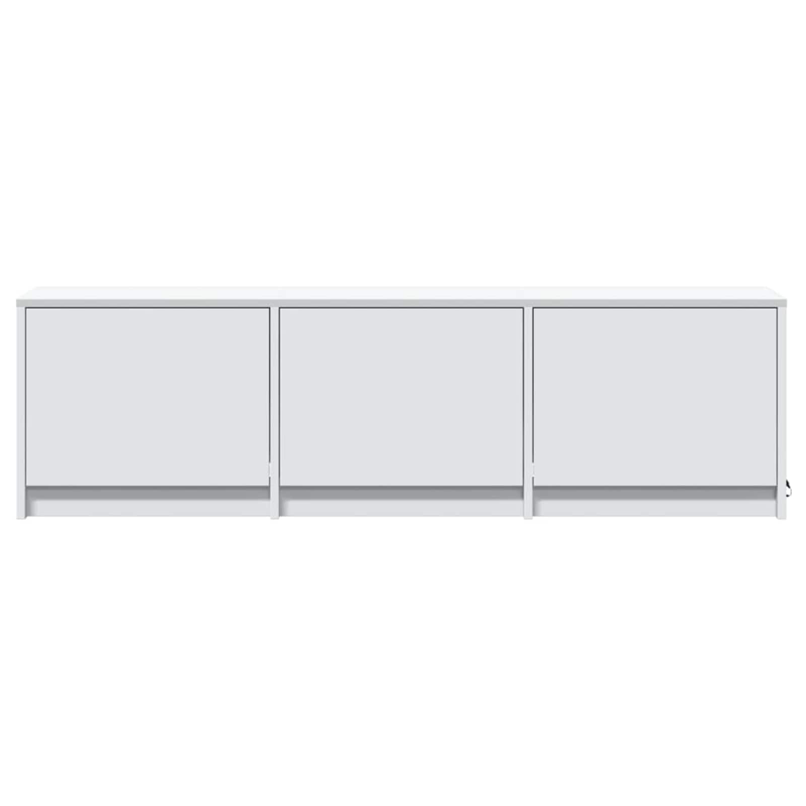 vidaXL Szafka pod telewizor z LED z szufladą Biały 140 x 34 x 40 cm