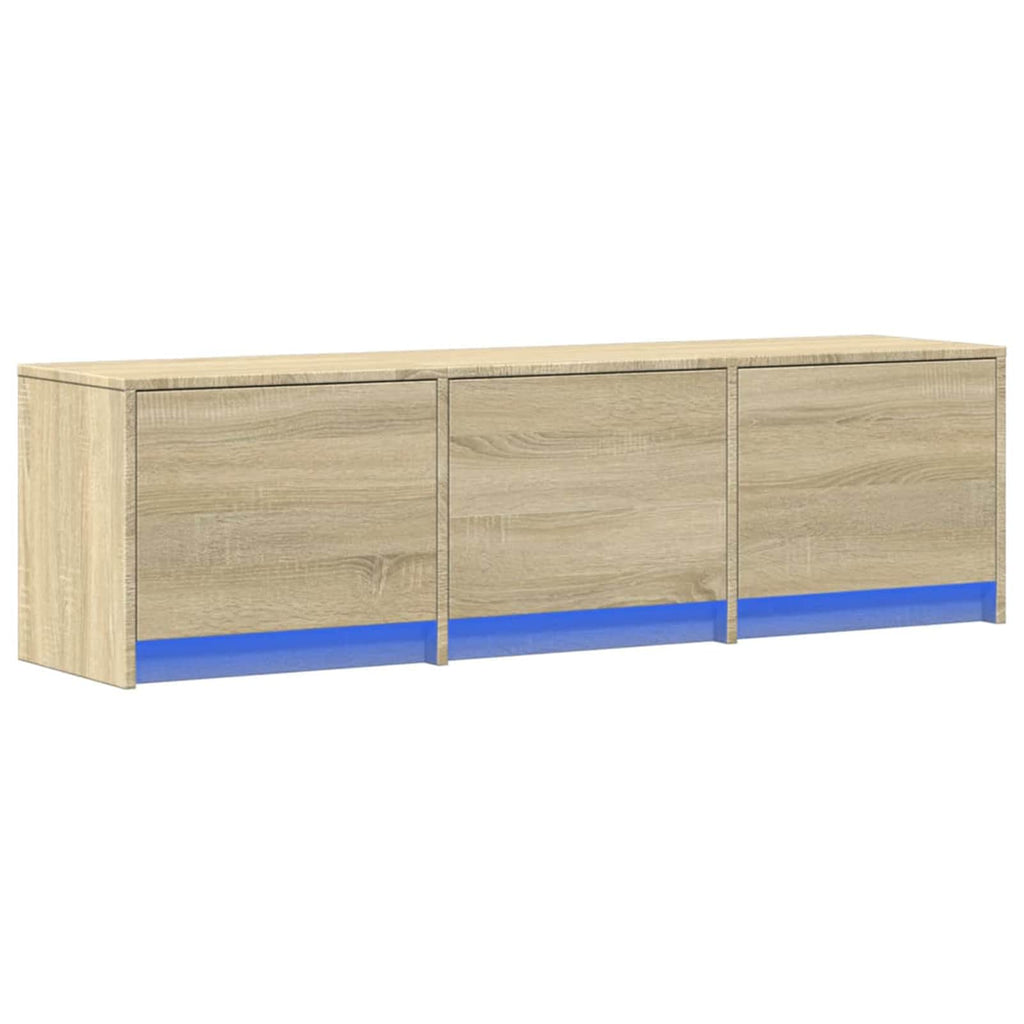 vidaXL Szafka pod telewizor z LED z szufladą Sonoma 140 x 34 x 40 cm