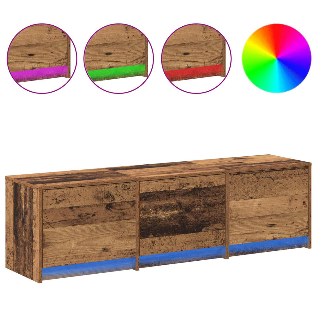 vidaXL Szafka pod telewizor 140 x 34 x 40 cm Stare drewno