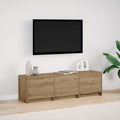 vidaXL Szafka pod telewizor z LED Dąb rzemieślniczy 140 x 34 x 40 cm