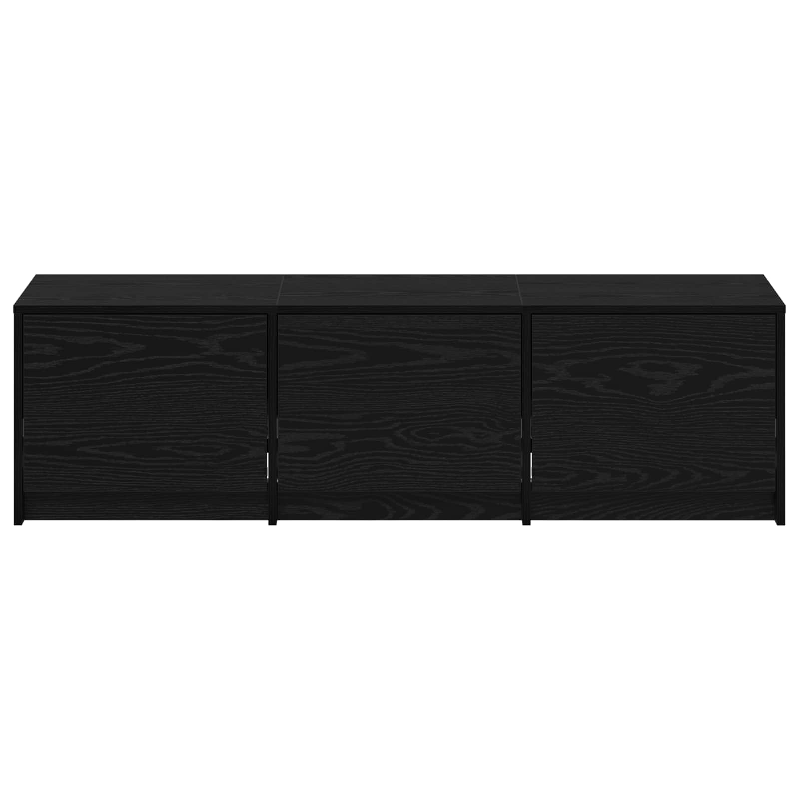 vidaXL Szafka pod telewizor z LED Czarny Dąb 140 x 34 x 40 cm