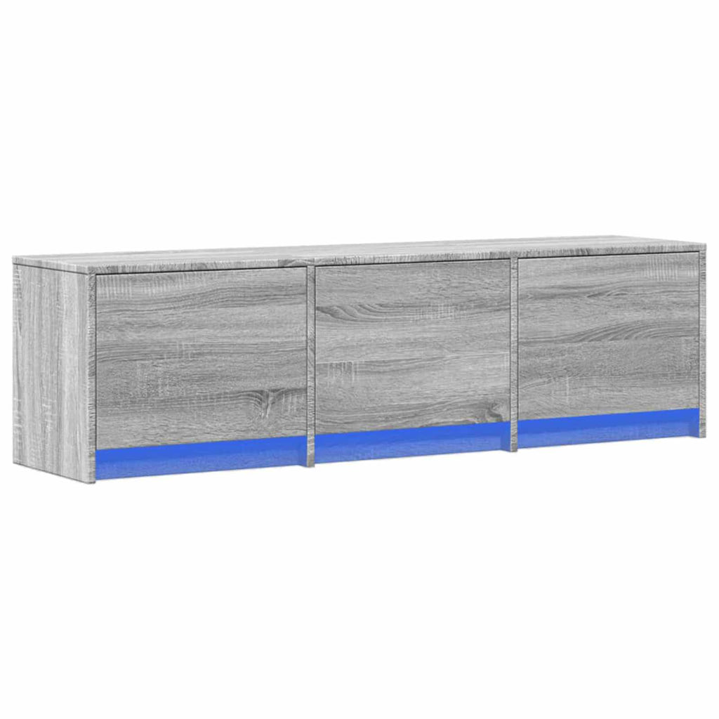 vidaXL Szafka pod telewizor z LED Szary Sonoma 140 x 34 x 40 cm