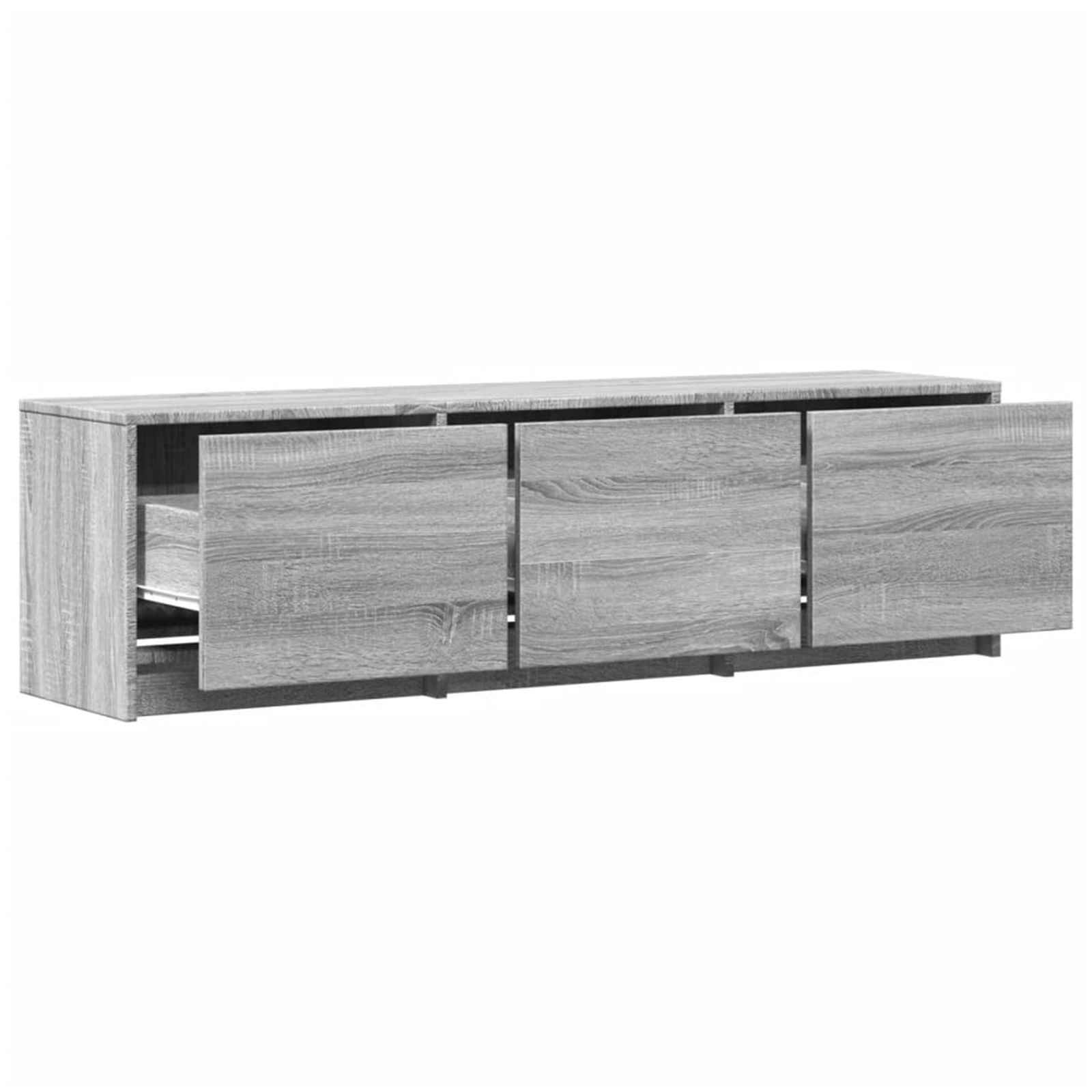 vidaXL Szafka pod telewizor z LED Szary Sonoma 140 x 34 x 40 cm
