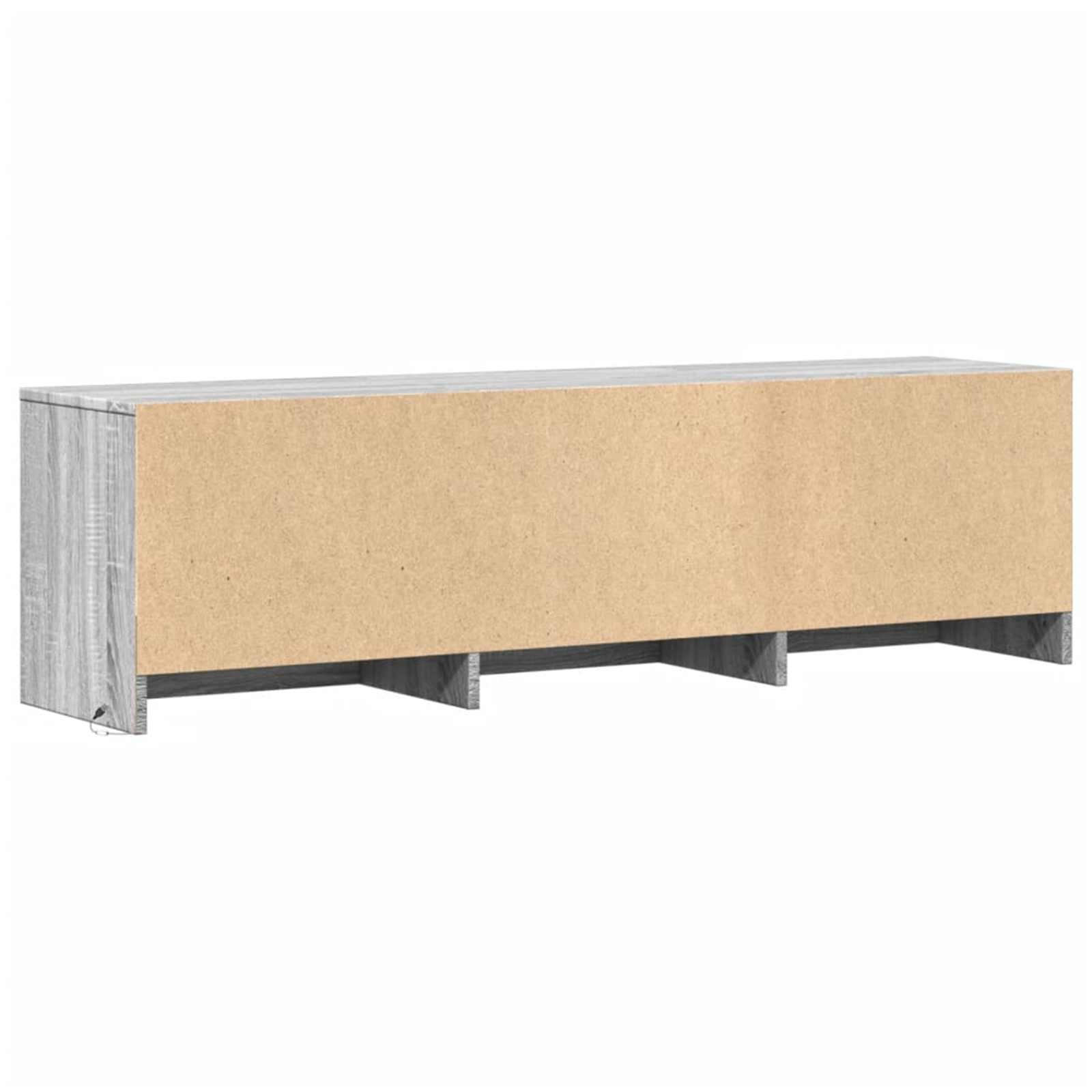 vidaXL Szafka pod telewizor z LED Szary Sonoma 140 x 34 x 40 cm