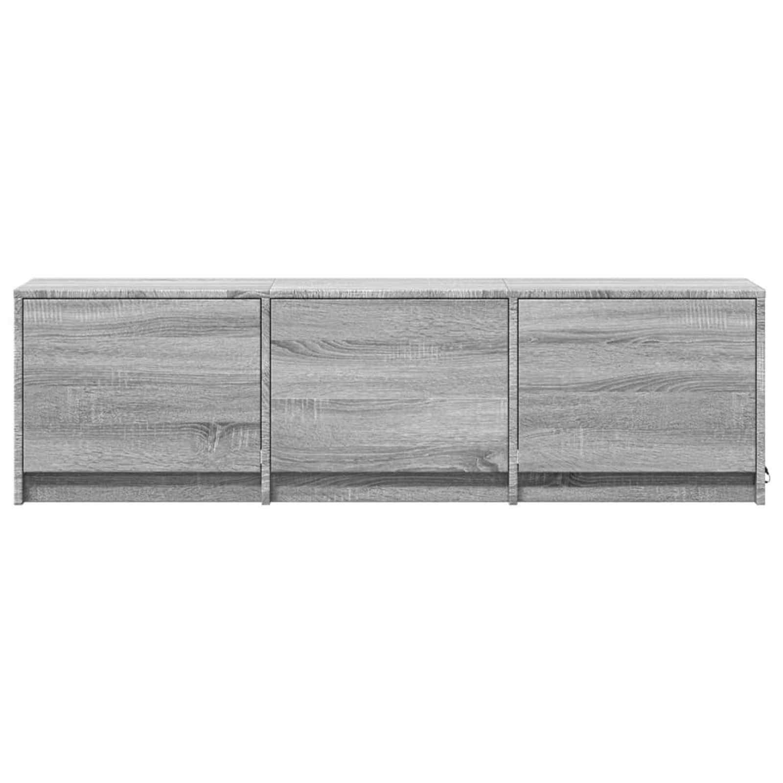 vidaXL Szafka pod telewizor z LED Szary Sonoma 140 x 34 x 40 cm