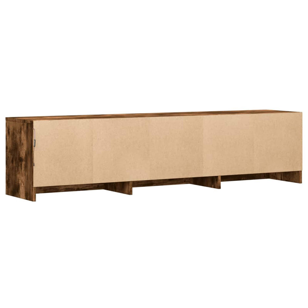 vidaXL Szafka pod telewizor z LED Dąb wędzony 165 x 34 x 40 cm