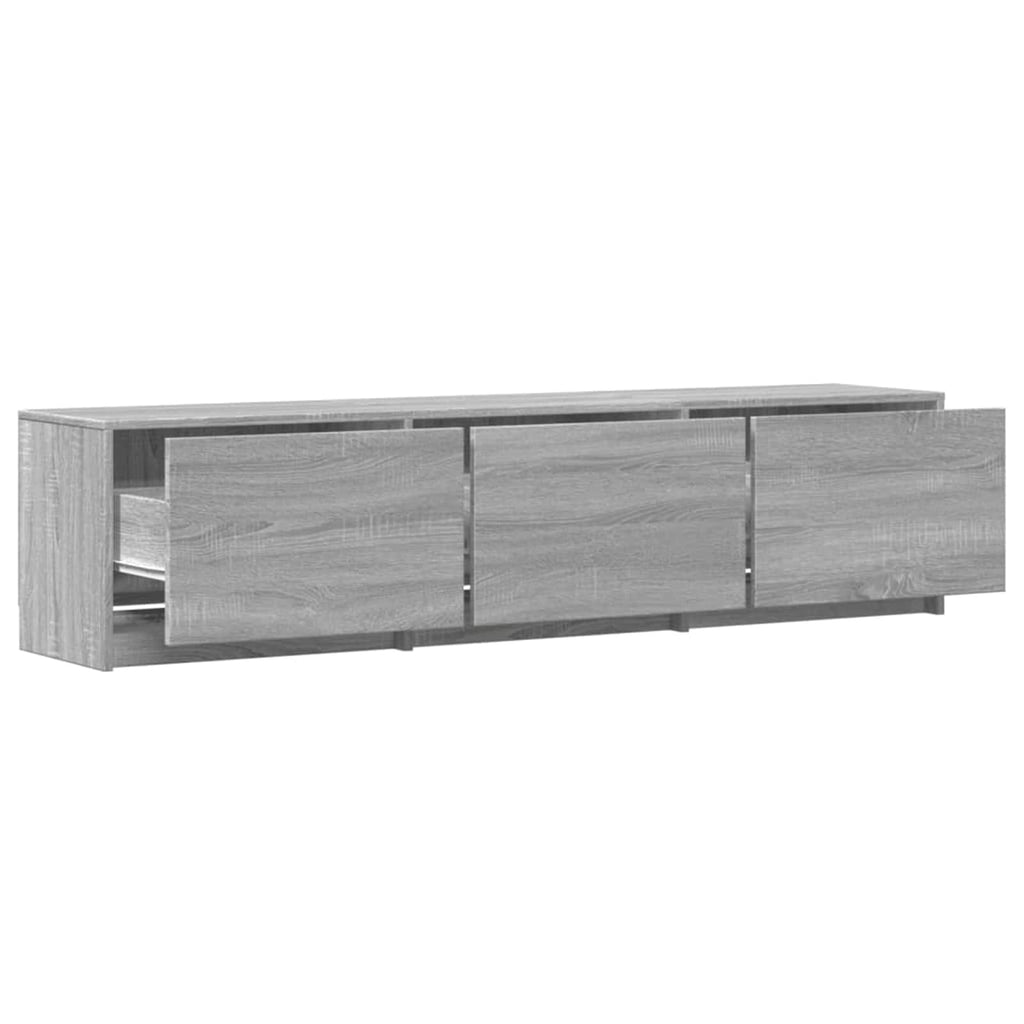 vidaXL Szafka pod telewizor z LED Szary Sonoma 165 x 34 x 40 cm