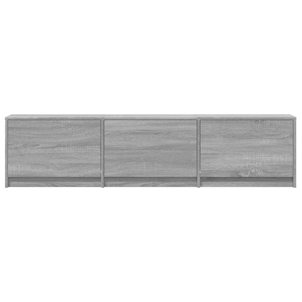 vidaXL Szafka pod telewizor z LED Szary Sonoma 165 x 34 x 40 cm