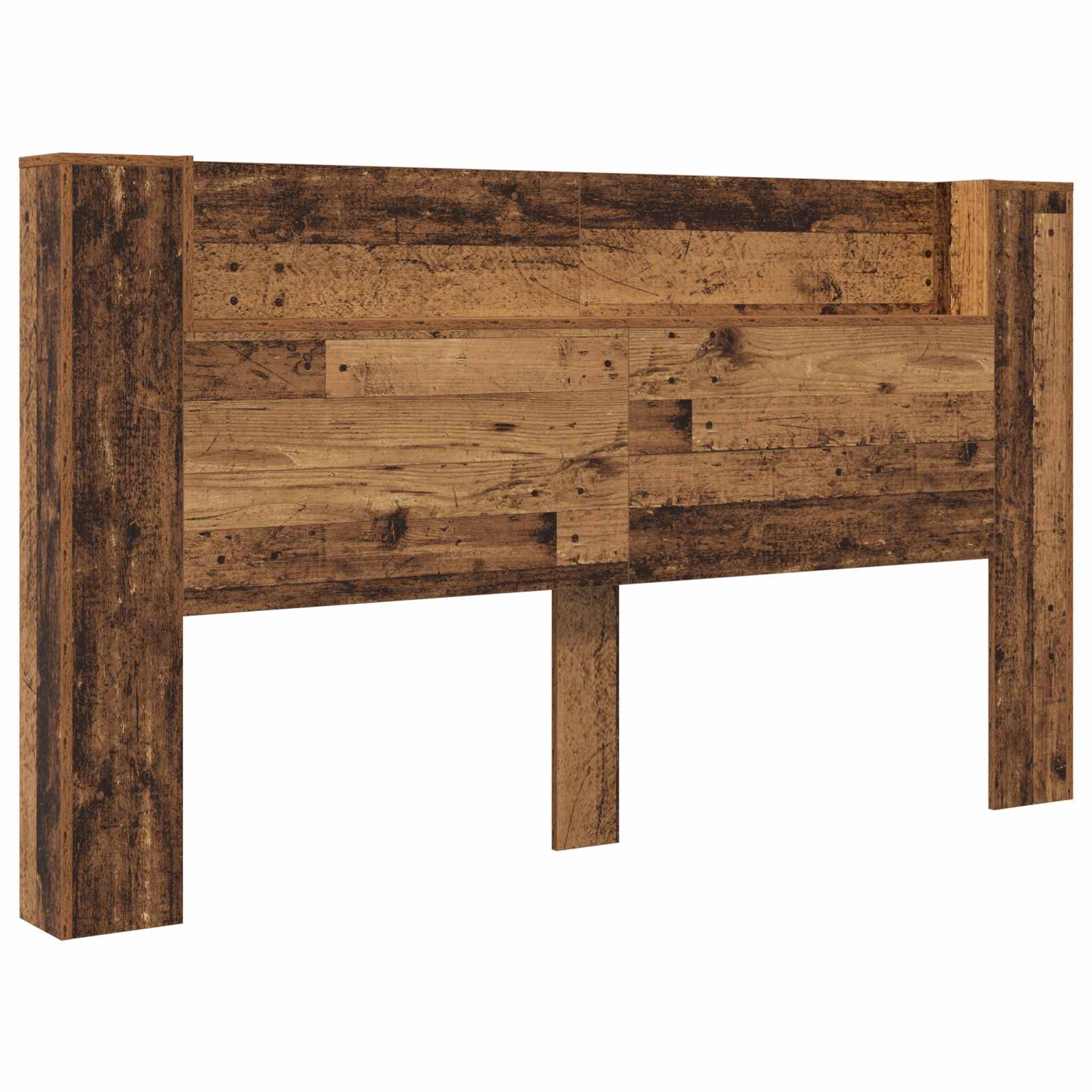 vidaXL Szafka z Wezgłowiem z LED Stare drewno 180 x 16,5 x 103,5 cm