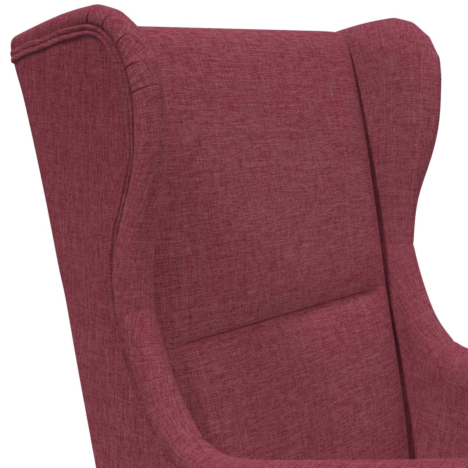 vidaXL fotel Czerwone wino tkanina