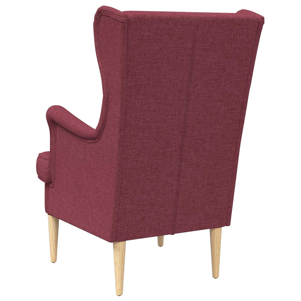 vidaXL fotel Czerwone wino tkanina