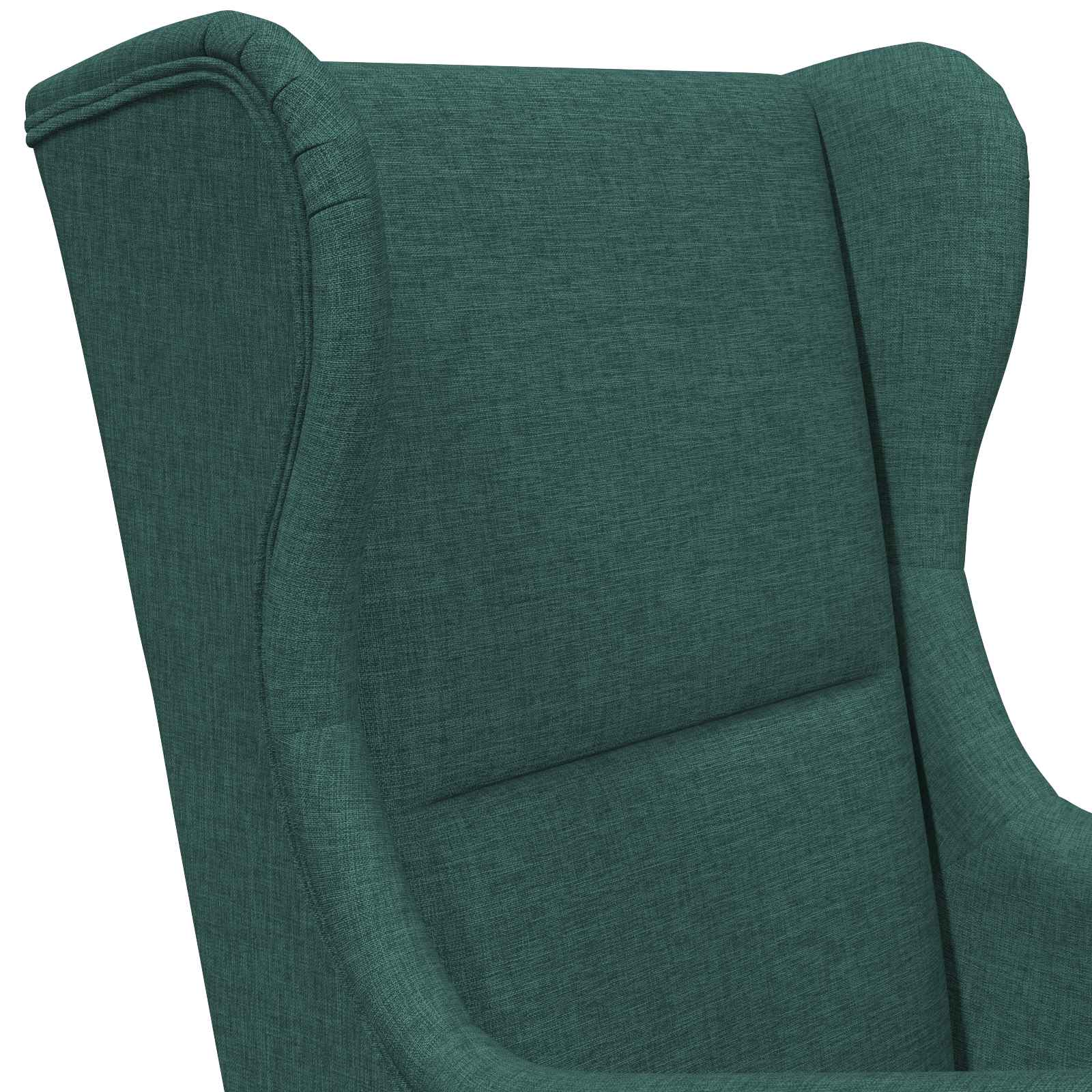 vidaXL fotel Ciemna zieleń tkanina