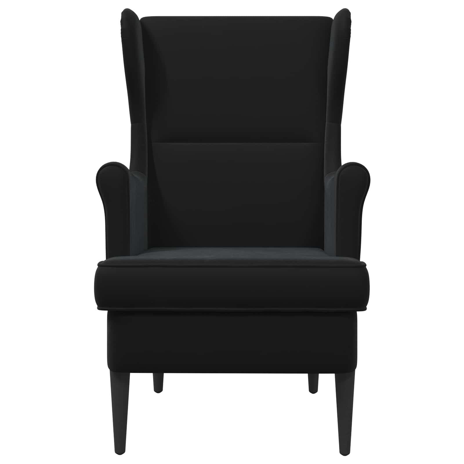 vidaXL Fotel Czarny Welur