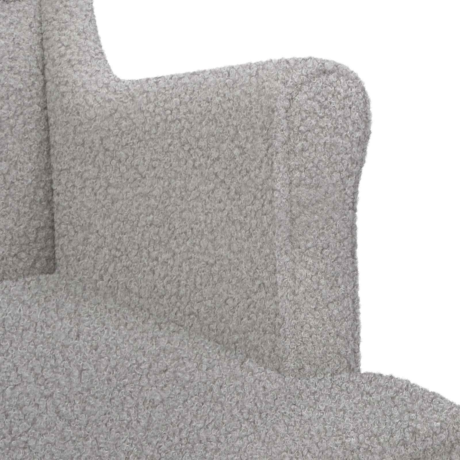 vidaXL Fotel jasnoszary Bouclé