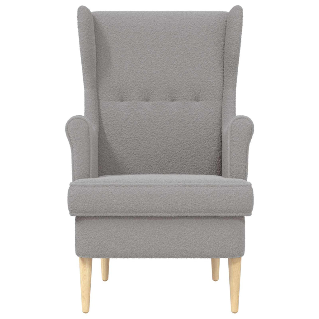 vidaXL Fotel jasnoszary Bouclé