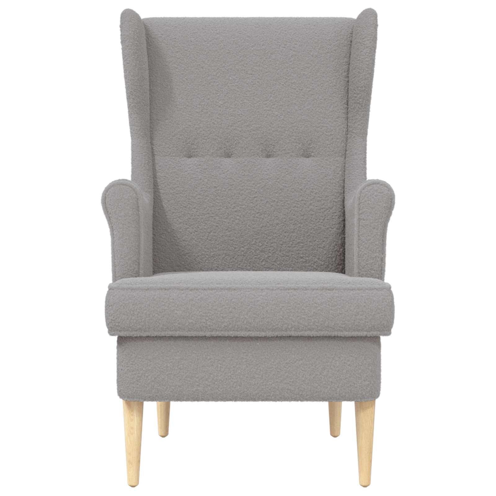vidaXL Fotel jasnoszary Bouclé