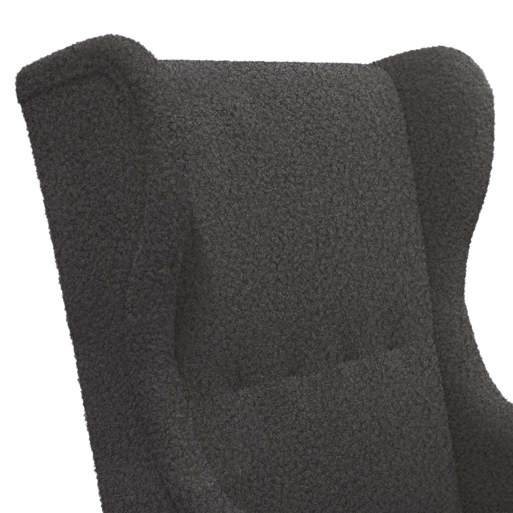 vidaXL Fotel ciemnoszary Bouclé