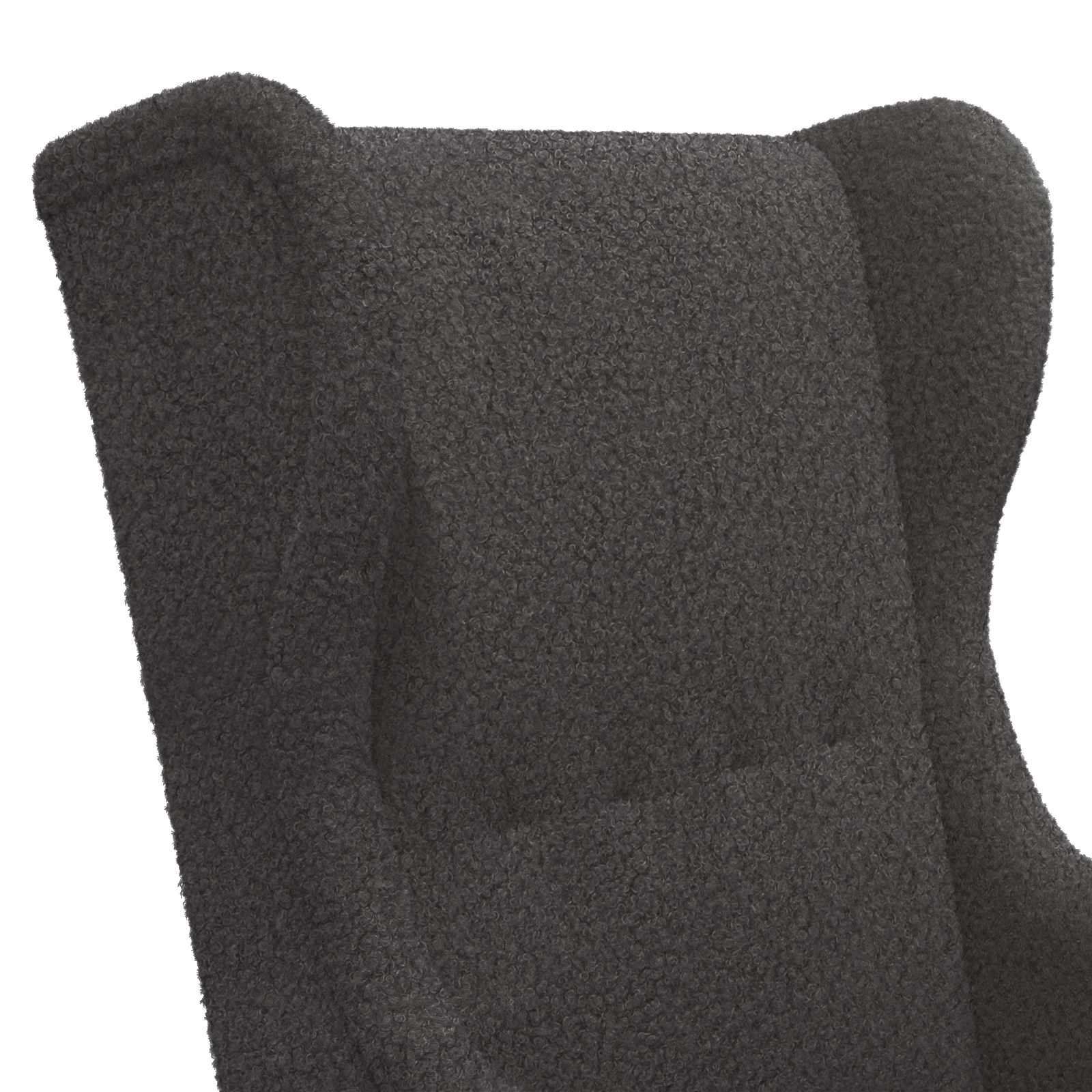 vidaXL Fotel ciemnoszary Bouclé