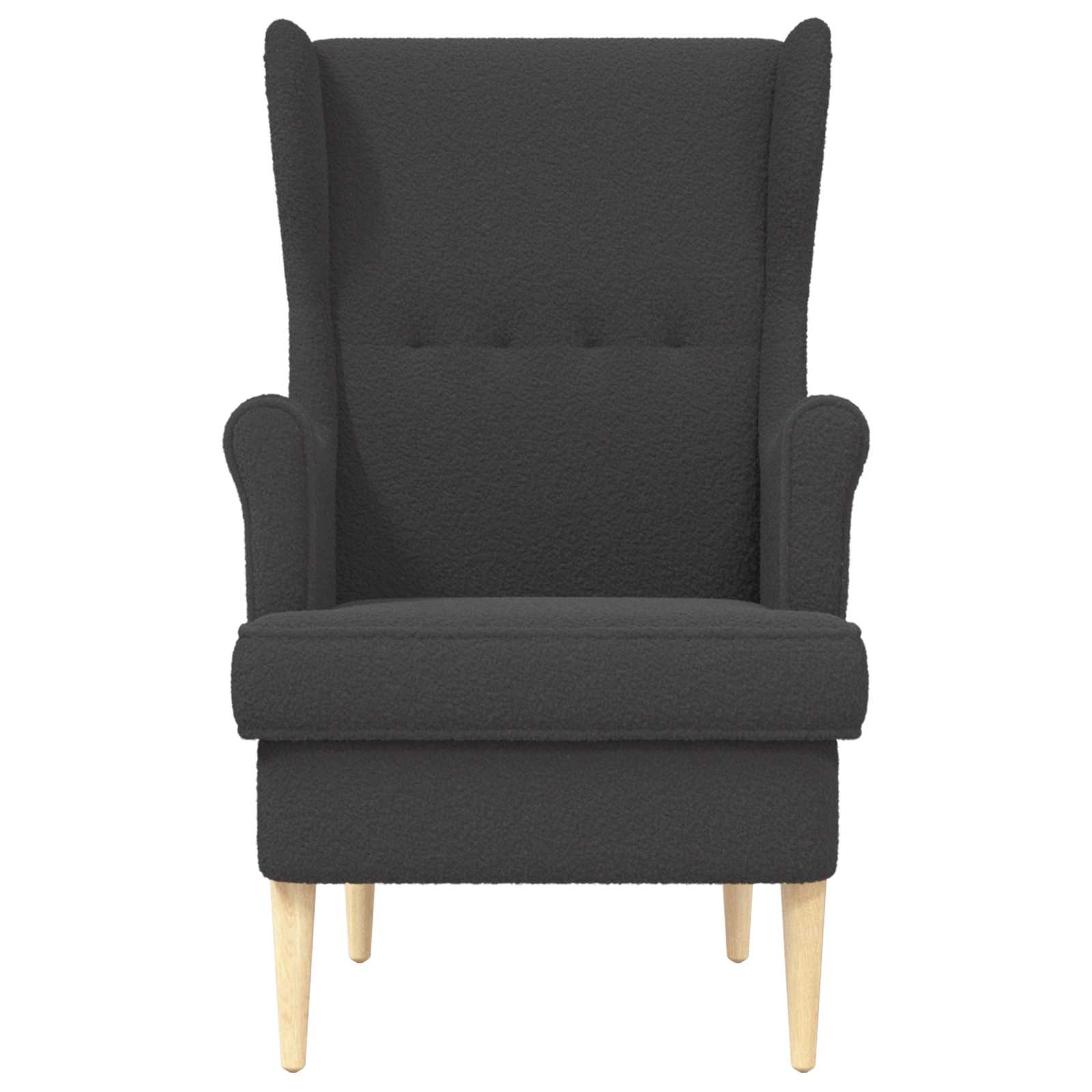 vidaXL Fotel ciemnoszary Bouclé