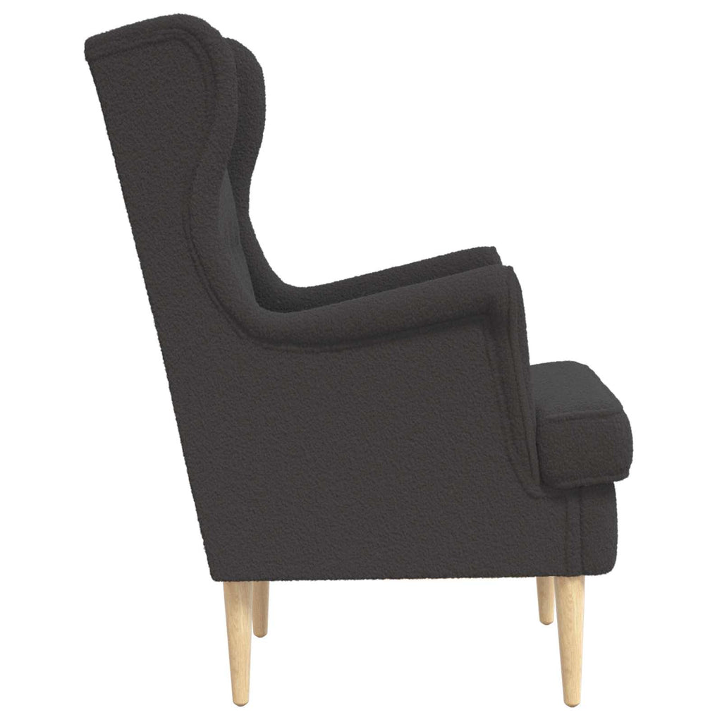 vidaXL Fotel ciemnoszary Bouclé