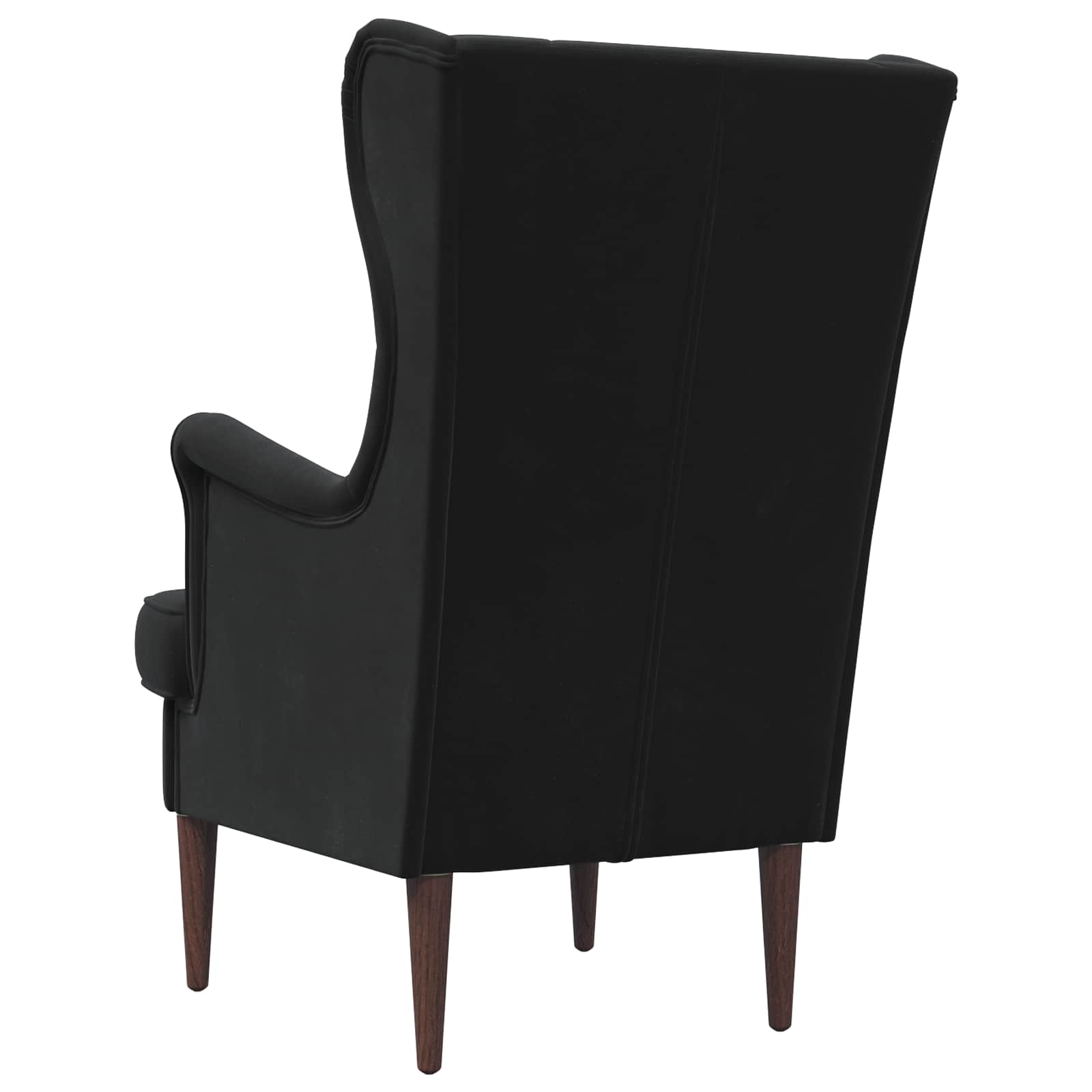 vidaXL Fotel Czarny Welur
