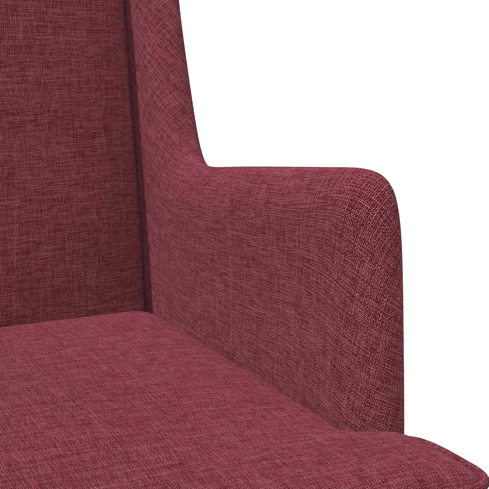 vidaXL Fotel Czerwone wino tkanina