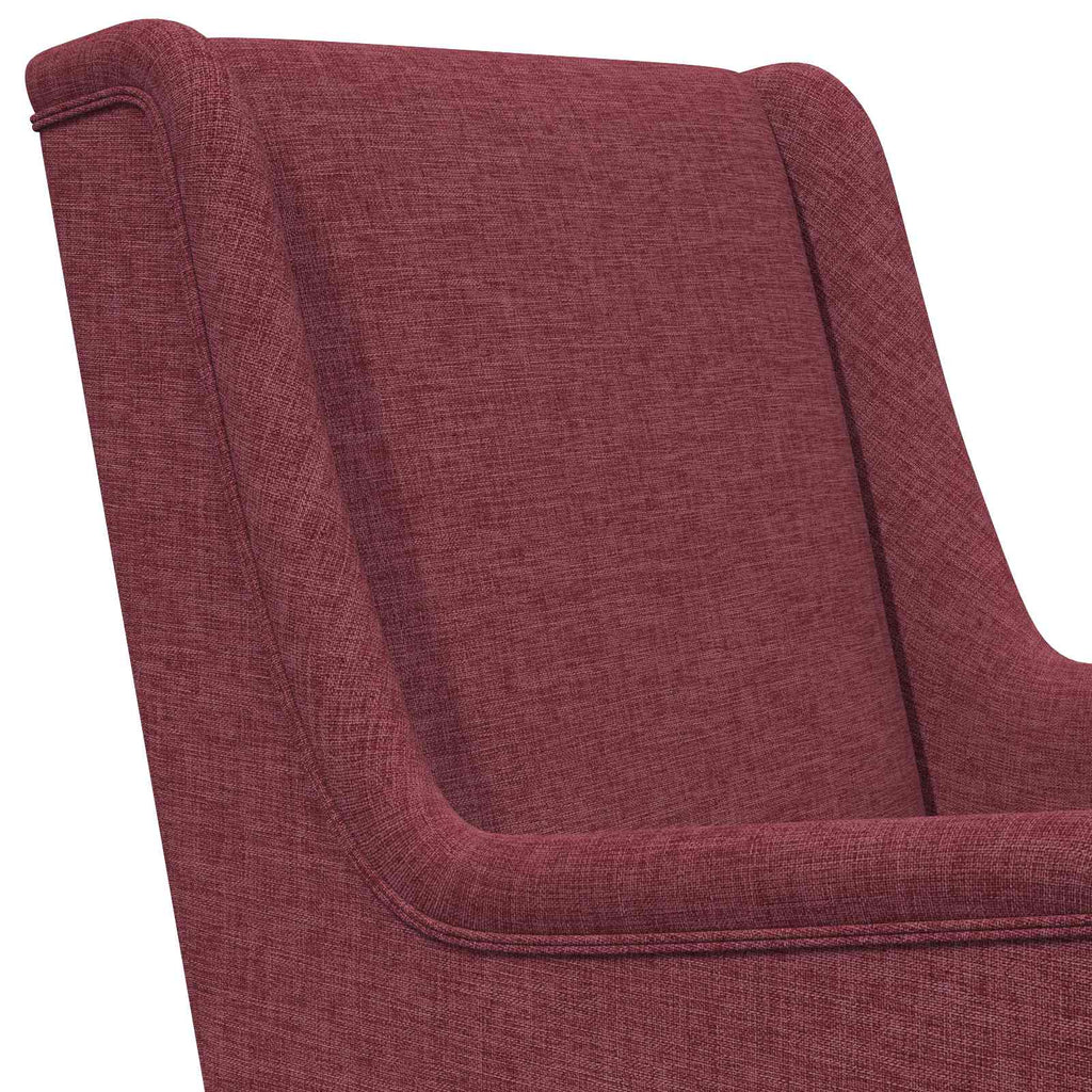 vidaXL Fotel Czerwone wino tkanina