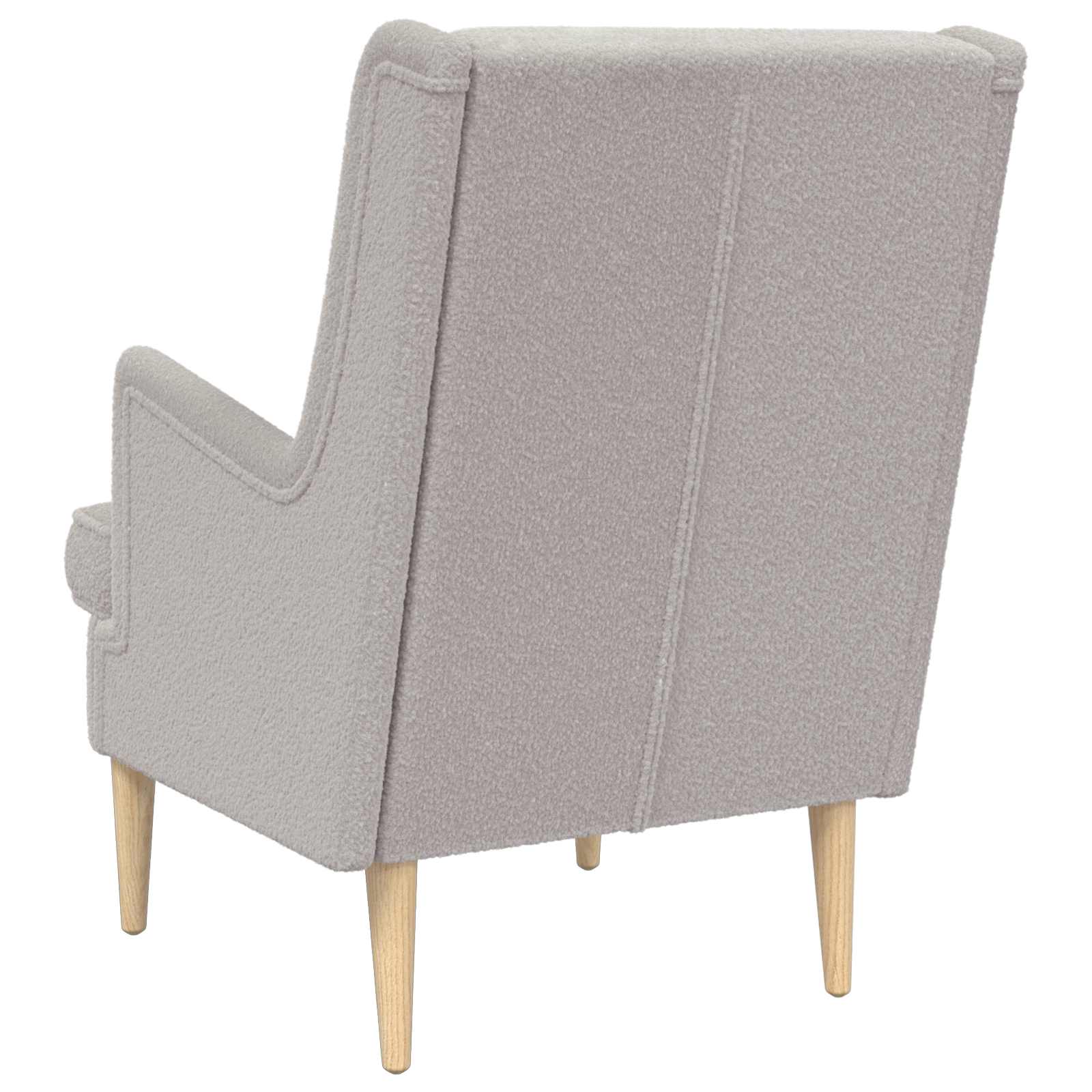 vidaXL Fotel jasnoszary Bouclé