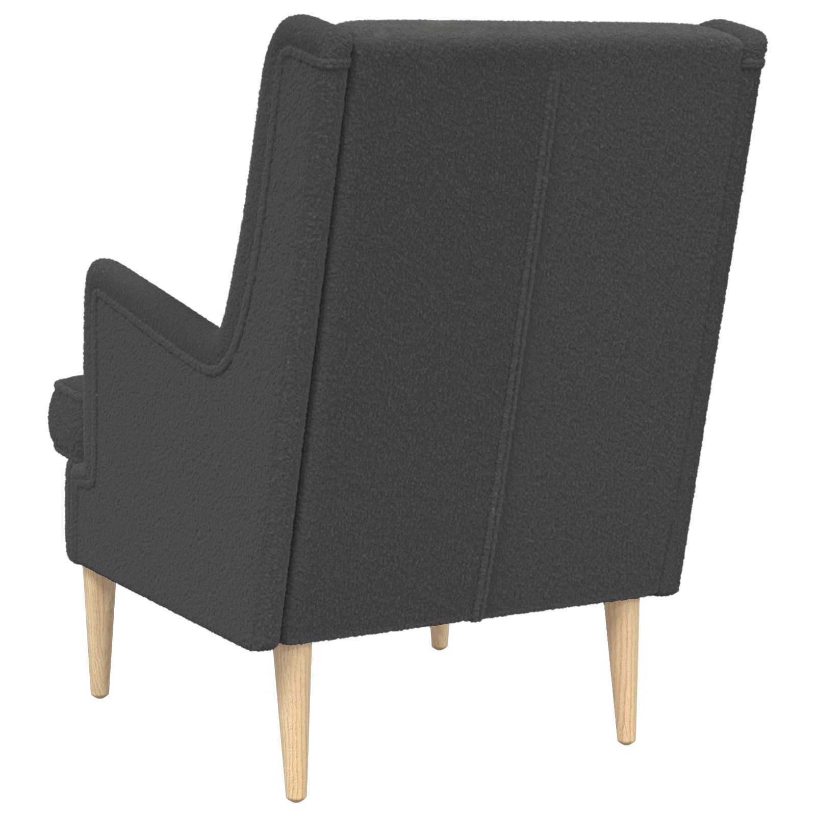 vidaXL Fotel ciemnoszary Bouclé