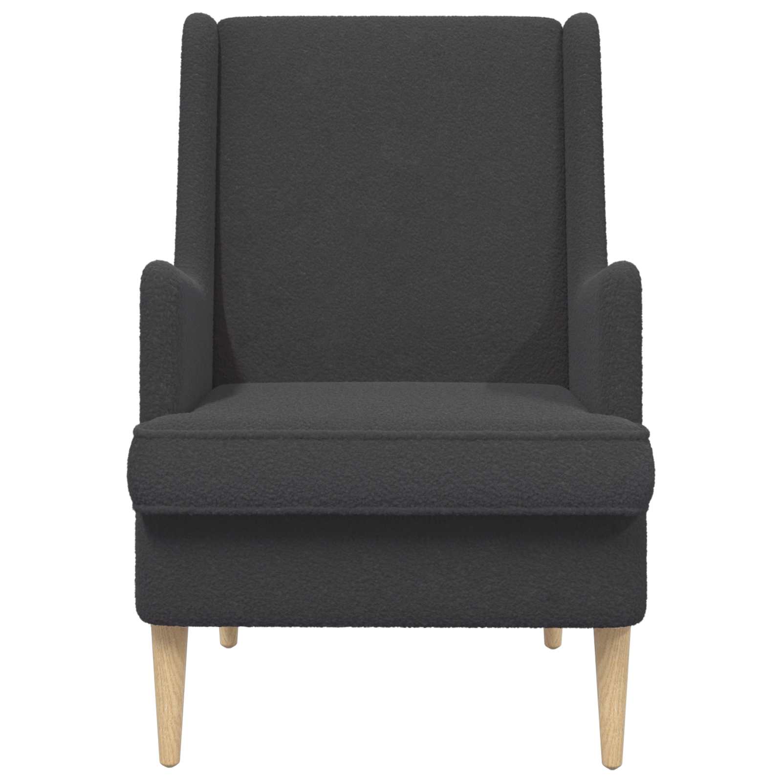 vidaXL Fotel ciemnoszary Bouclé