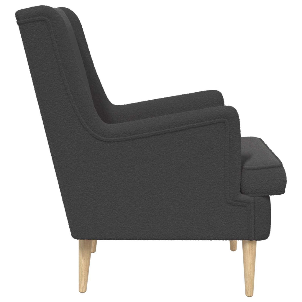vidaXL Fotel ciemnoszary Bouclé