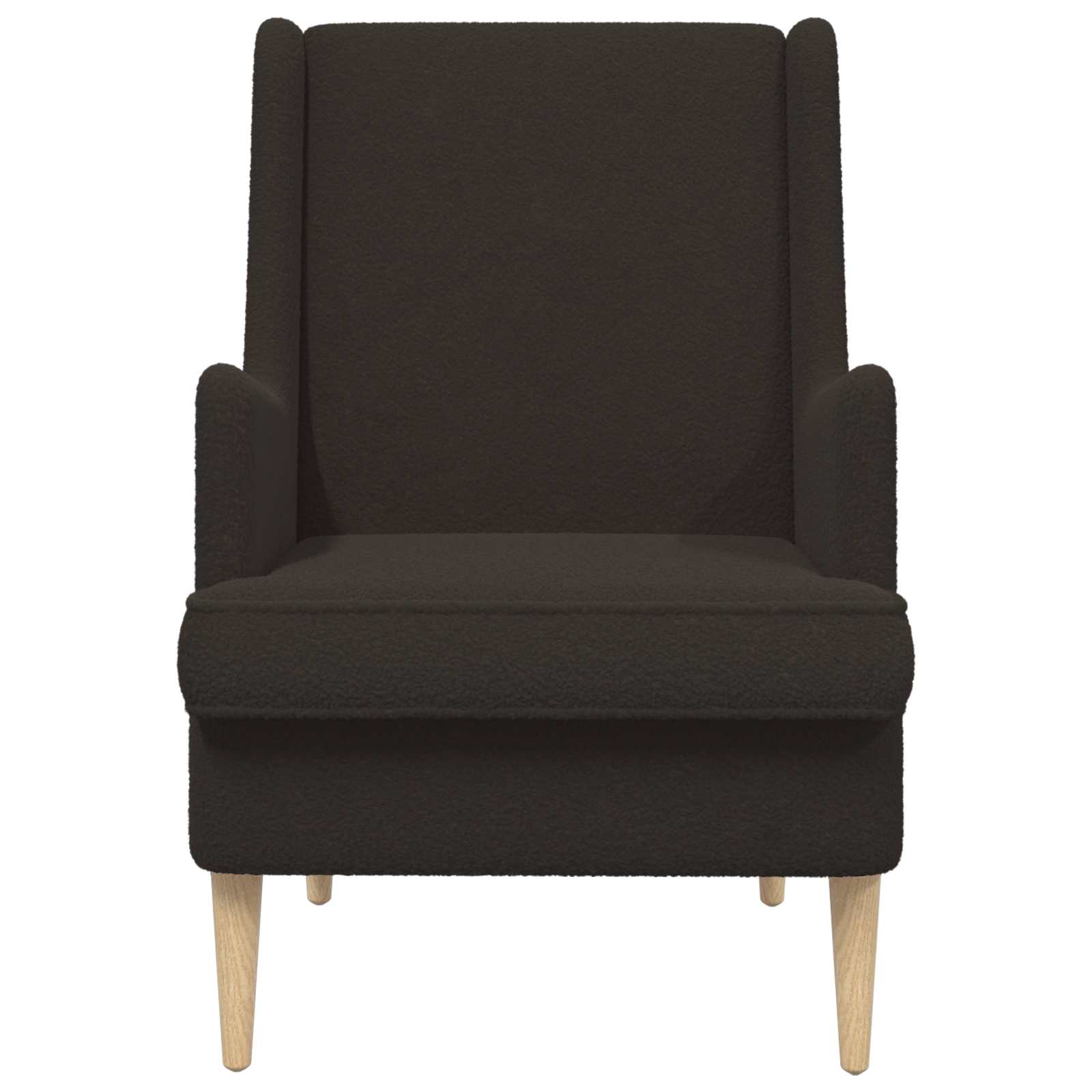 vidaXL Fotel Czarny Bouclé