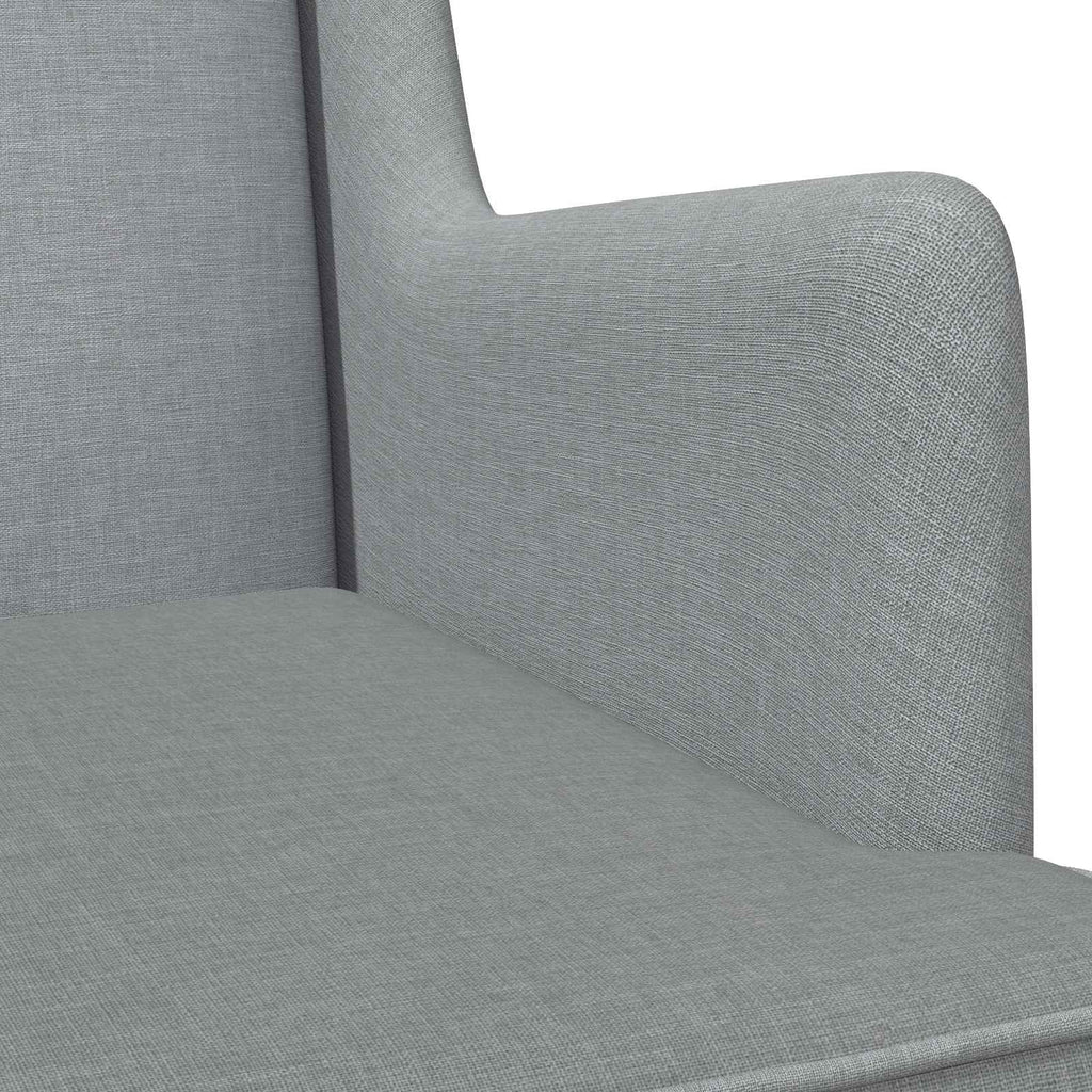 vidaXL Fotel bujany Jasnoszary 62 x 80 x 85 cm tkanina