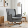 vidaXL Fotel bujany Jasnoszary 62 x 80 x 85 cm tkanina