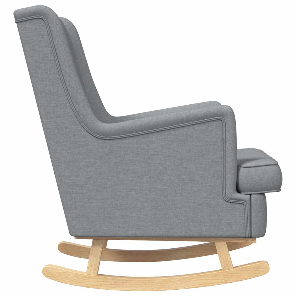vidaXL Fotel bujany Jasnoszary 62 x 80 x 85 cm tkanina