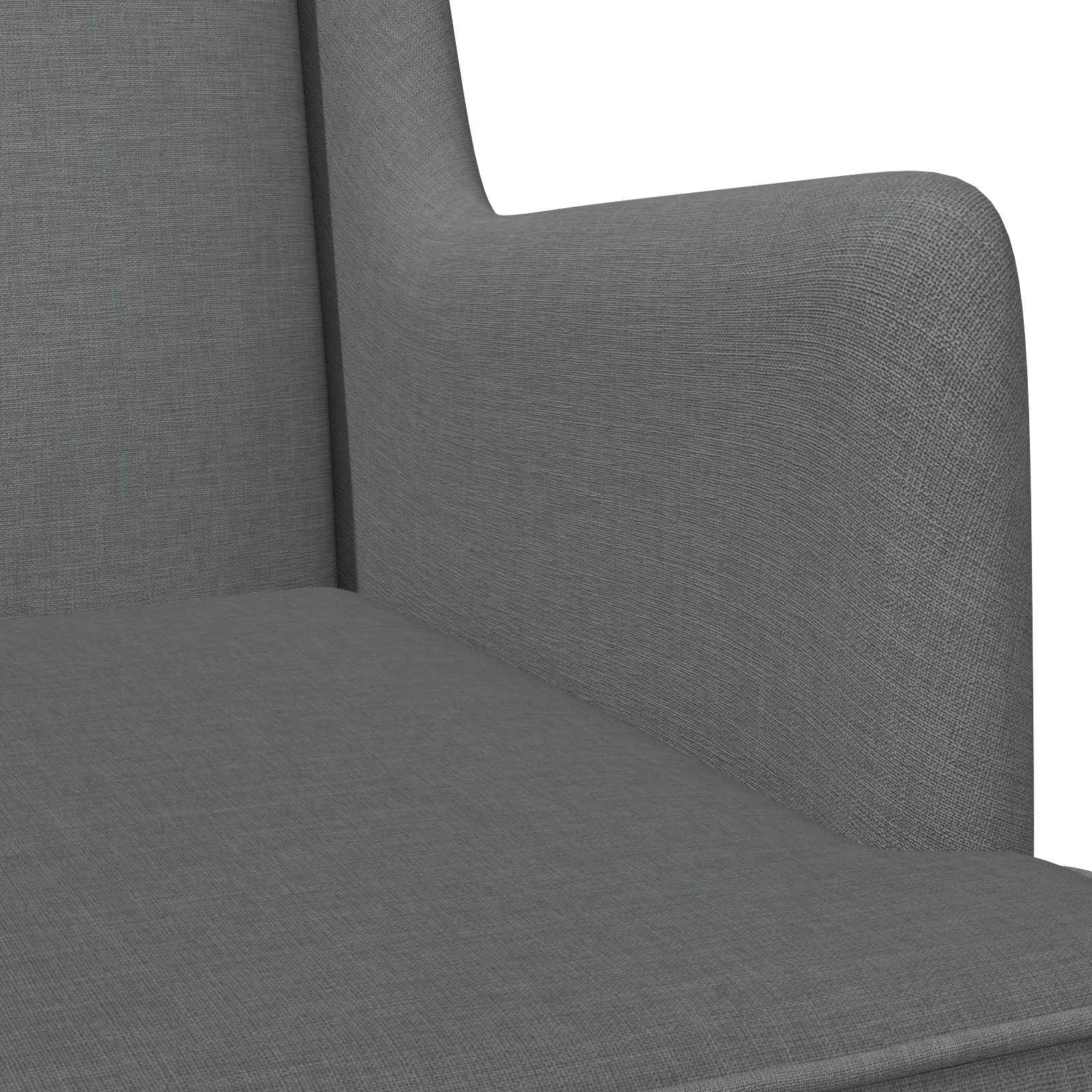 vidaXL Fotel bujany Ciemnoszary 62 x 80 x 85 cm tkanina