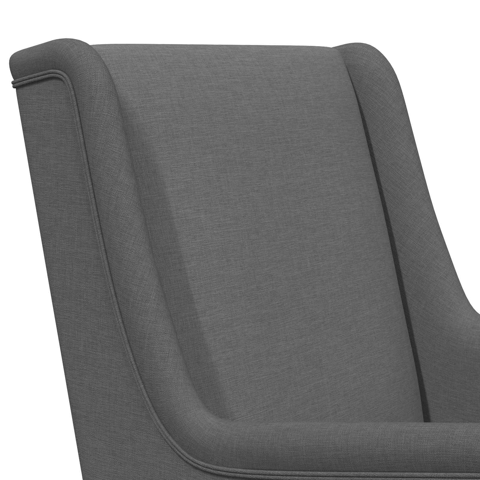 vidaXL Fotel bujany Ciemnoszary 62 x 80 x 85 cm tkanina