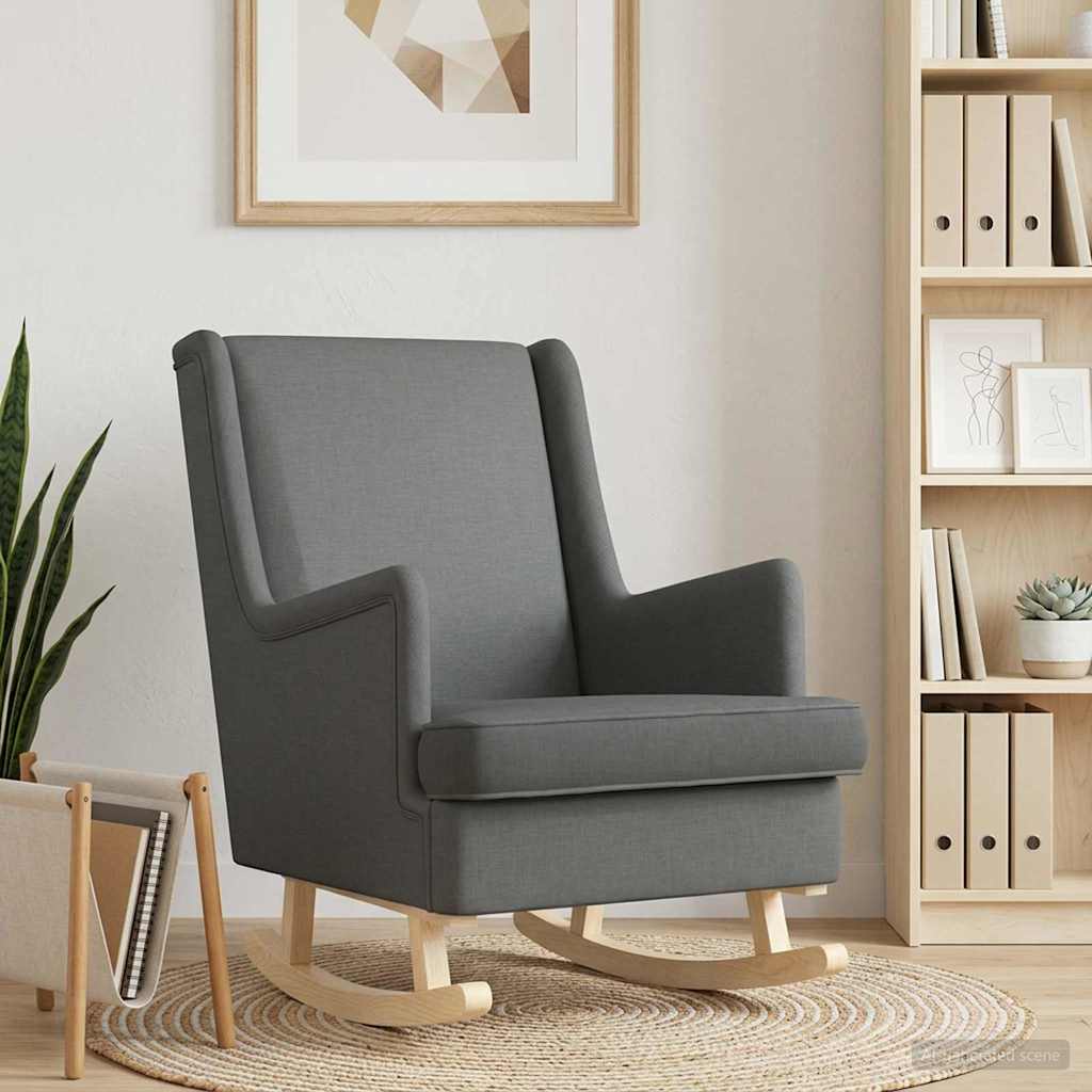 vidaXL Fotel bujany Ciemnoszary 62 x 80 x 85 cm tkanina