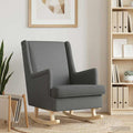 vidaXL Fotel bujany Ciemnoszary 62 x 80 x 85 cm tkanina