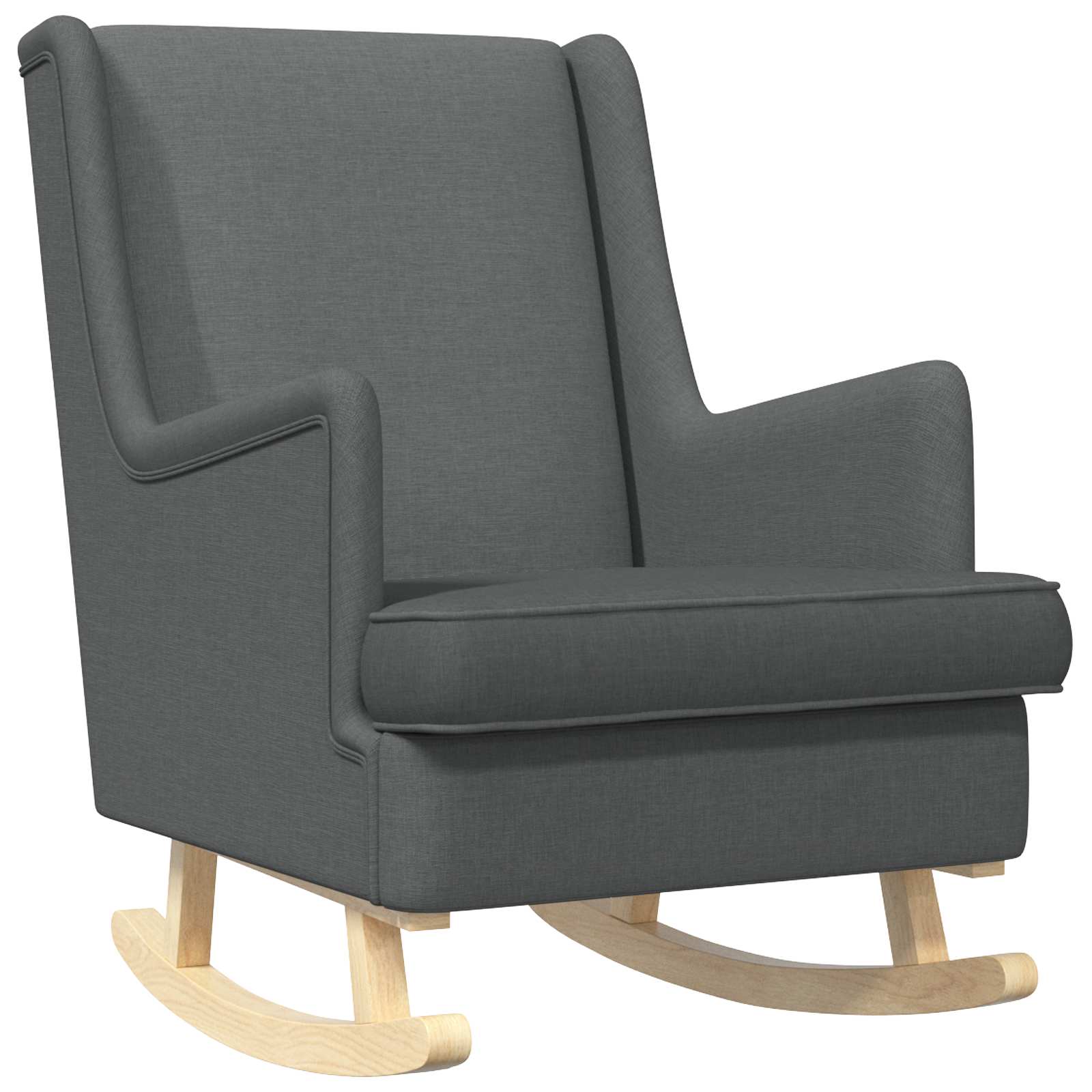 vidaXL Fotel bujany Ciemnoszary 62 x 80 x 85 cm tkanina