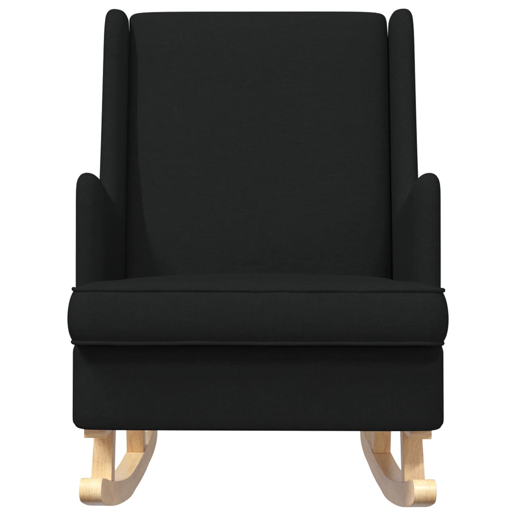 vidaXL Fotel bujany Czarny 62 x 80 x 85 cm tkanina
