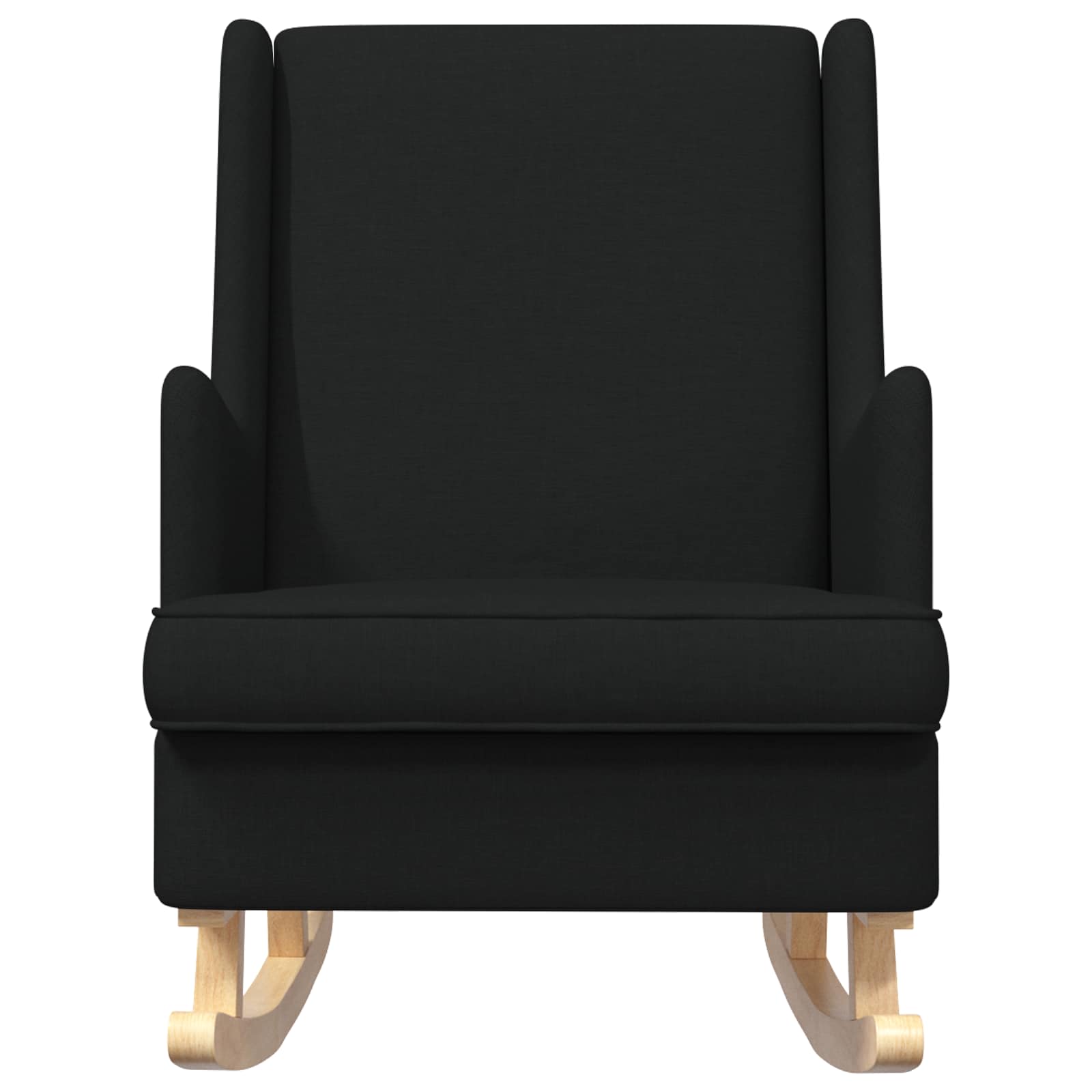 vidaXL Fotel bujany Czarny 62 x 80 x 85 cm tkanina