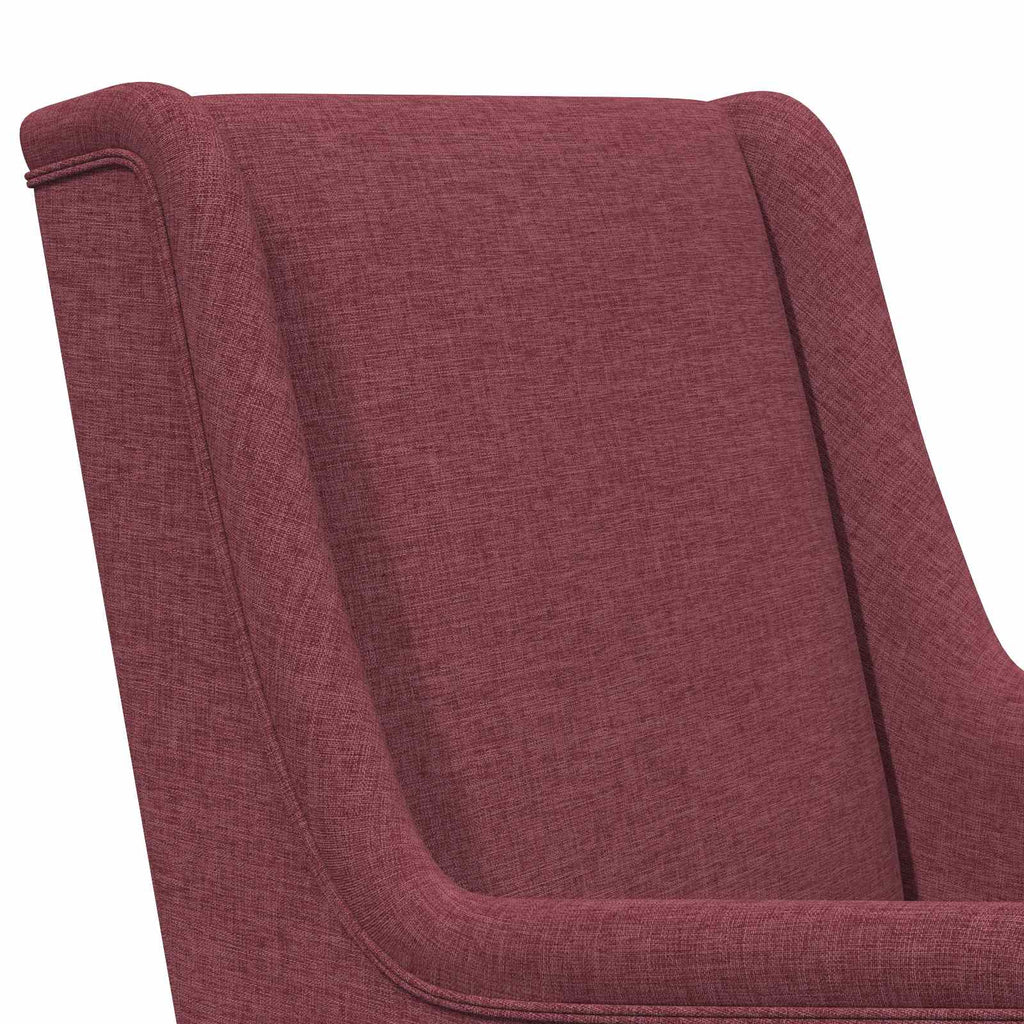 vidaXL Fotel bujany Czerwone wino 62 x 80 x 85 cm tkanina