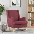 vidaXL Fotel bujany Czerwone wino 62 x 80 x 85 cm tkanina