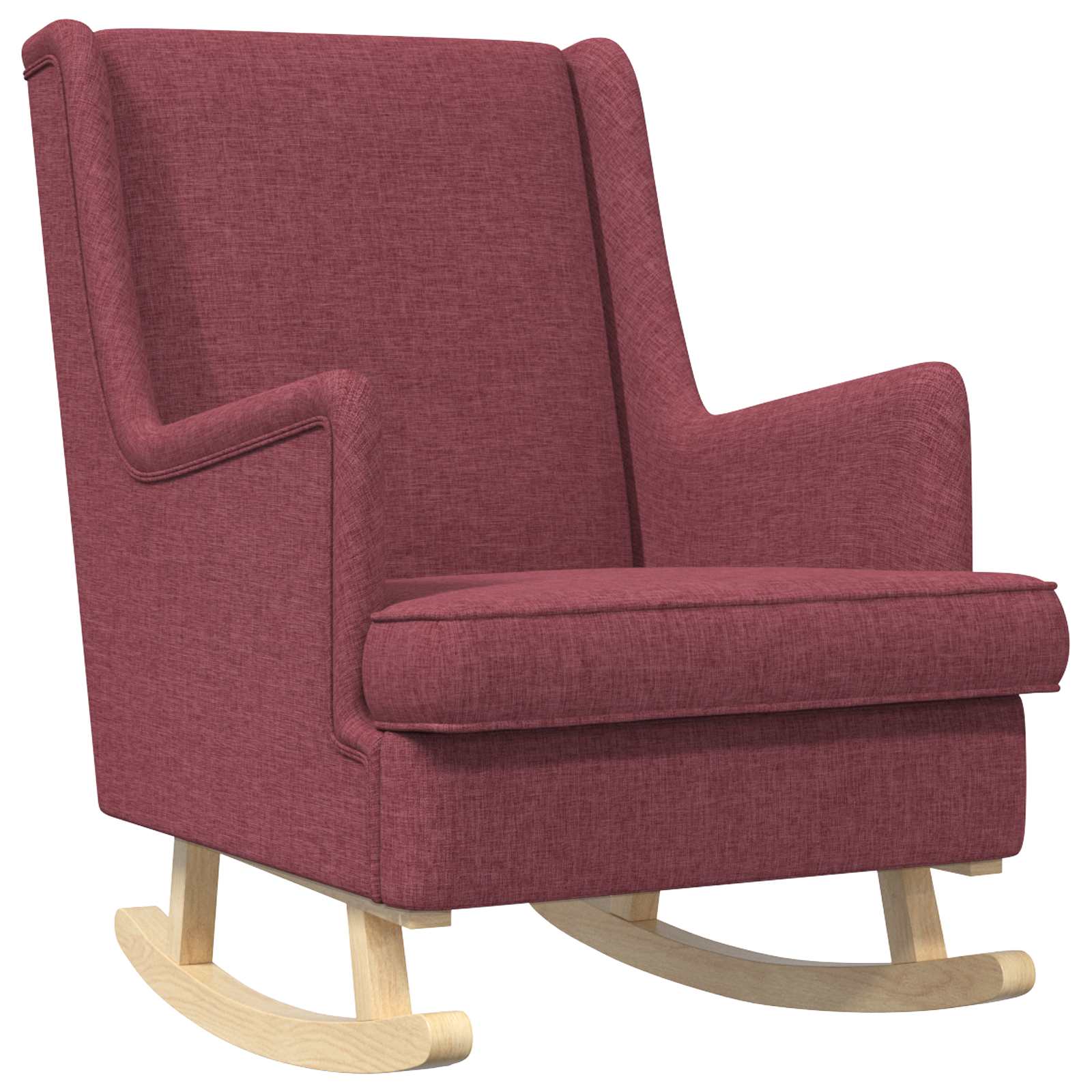 vidaXL Fotel bujany Czerwone wino 62 x 80 x 85 cm tkanina
